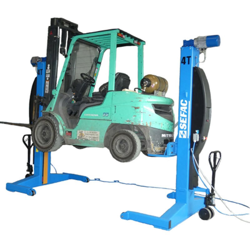 SEFAC - Column lift for forklifts with front and rear grip